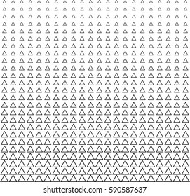 Repeating geometric tiles from triangles. Halftone vector  pattern. Abstract modern stylish texture. 