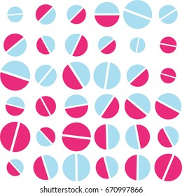Repeating geometric vector pattern pattern
