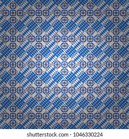 Repeating geometric white, blue and gray tiles. Modern stylish texture. Trendy contemporary graphics. Vector seamless pattern.
