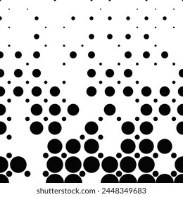 Motif géométrique répétitif, arrière-plan géométrique - création graphique de Image vectorielle en noir et blanc avec points