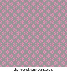 Repeating geometrical stylized snowflake pattern wallpaper - vector Christmas decoration background illustration
