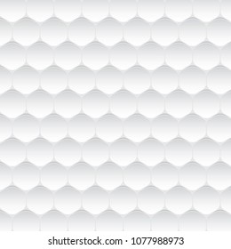 Repeating Hexagon Based Illuminated from Above Unstuck Stickers Pattern Wallpaper - Grey Elements on Similar Background - Vector Gradient Graphic Design