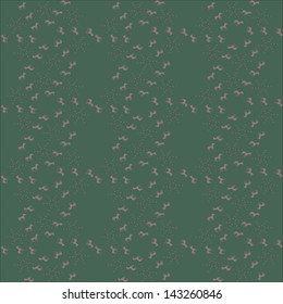 Repeating horse mixed pattern green