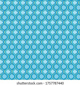 Repeating lantern shape Turkish mosque window type pattern vector illustration for Islamic fabric and tile design .