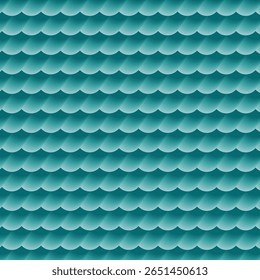 Repeating layered scale motif inspired by marine textures, evoking the look of fish skin or mermaid tails.