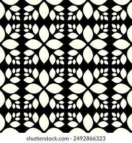 Repeating Leaf pattern of printable vector Art. Foliage Geometric Shapes repeated patterns of floral background.
