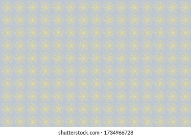
Repitiendo la flor amarillo claro sobre un fondo azul. Patrón sin inconvenientes para imprimir en papel pintado, papel, textiles, postales, carteles, ropa.