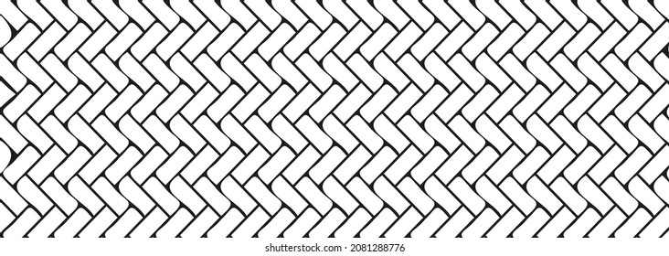 Repeating linear abstract pattern Diagonally laid bricks Scandinavian style brick background Herringbone pattern. Stylized vector white brick wall background. For backdrop, pack, presentation, layout,