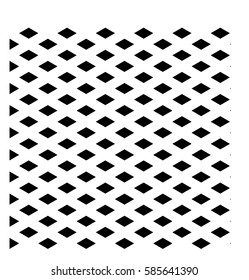 Repeating Lined Black Rhombus Pattern