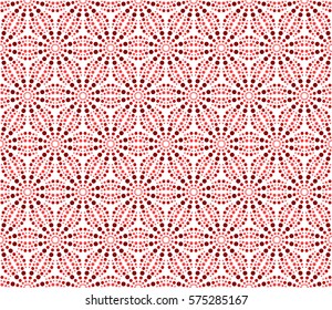 Repeating matrix pattern of dots like a starfish - seamless editable repeating vector background wallpaper