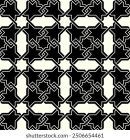 Repeating Modern patterns of Geometric Graphic design. Artistic shapes Seamless pattern of Printable vector.
