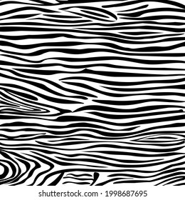 Einfarbige Muster in Grunge Zebra Stil wiederholen. Vektorgrafik
