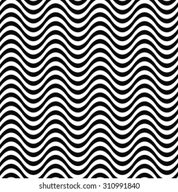 Repeating monochrome wave pattern