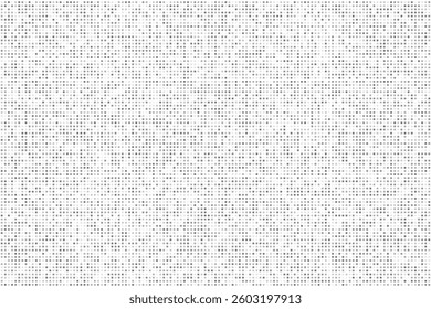 A repeating mosaic pattern filled with small, square pixels of varying shades of gray is presented. The arrangement creates a seamless texture suitable for backgrounds, digital art, or data 