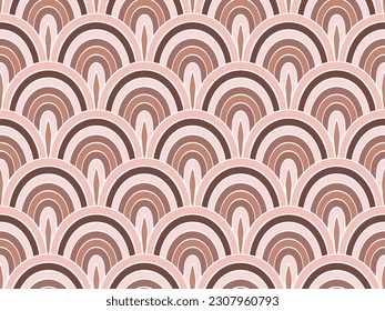 Repeating ocean fish squama vector seamless ornament. Fairytale fishscale texture. Clothing sea fish scale print. Artistic animal scale background. Asian stylized print.
