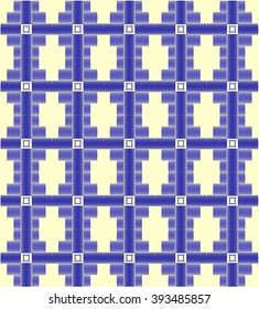 Repeating the original vector decorative satin stitch 