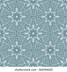 Repeating outline pattern on Asian motifs. Vector illustration. 
