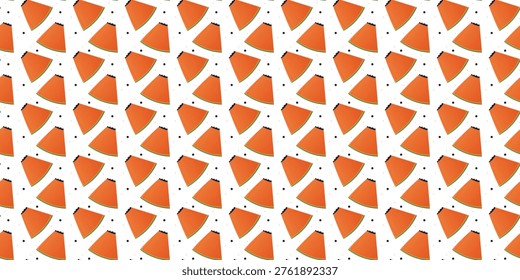 Repeating papaya pattern for fruity wallpaper and modern paper goods