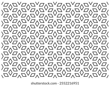 
repeating parallelogram line pattern. vector black line