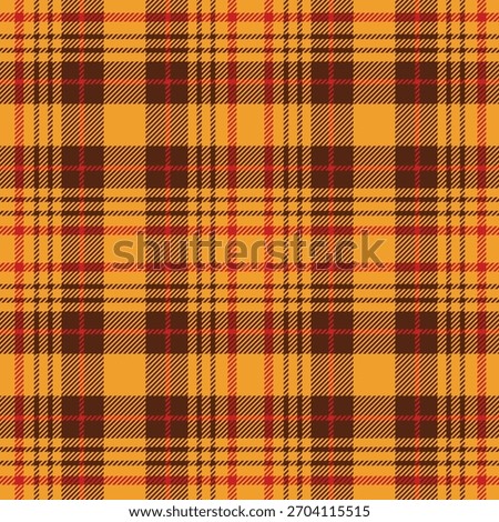 Repeating patern plaid. Seamless yellow,red color check pattern. Checkered design for prints. Repeated tartan fabric.Vector scottish fabriс.Ekose texture.Madras flannel.Checker line.Stripe gingham.