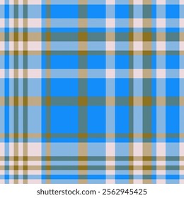 Repeating pattern background seamless, platform texture vector tartan. Part check plaid textile fabric in bright and light colors.
