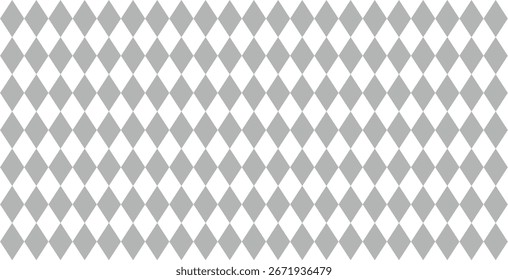 Repeating pattern of black diamonds on a white background creating a geometric design aesthetic.  Seamless diamonds pattern. Vector illustration. EPS 10