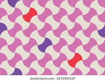 Repeating pattern "Bundo Tsunagi". Traditional Japanese pattern. Seamless and colorful. Perfect for backgrounds and wrapping paper.