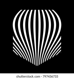 Repeating pattern with curved and symmetric lines for decoration vector