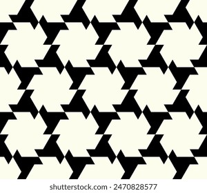 Repeating pattern of Geometric lines. Hexagon line art seamless patterns, artistic Hexagonal vector.