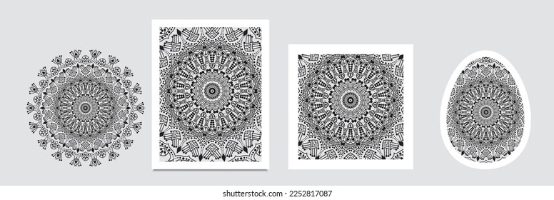 repeating pattern graphic design. Traditional geometric texture. Rug print in ethnic style. Patchwork motifs in indian style
