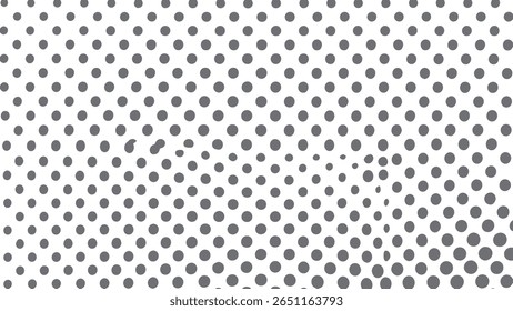 A repeating pattern of gray circles on a white background.