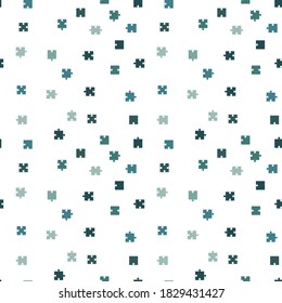 A repeating pattern with green elements. Seamless pattern.
