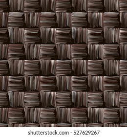 Repeating pattern of grunge line. Styling texture of fabric, carpet weaving. Color illustration. Abstract geometric hand drawn seamless pattern. Vector.