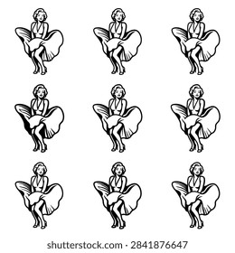 A repeating pattern the