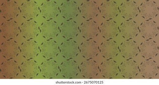 Padrão repetitivo de formas interconectadas, exibindo uma transição de cor gradiente.