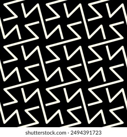Repeating pattern of Interlocking Celtic shapes. Interlocking Seamless patterns of printable vector.