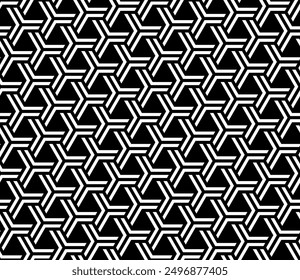 Repeating pattern of Interlocking lines. Geometric Seamless patterns of printable vector.