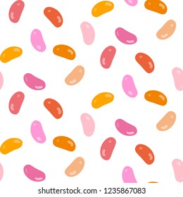 Repeating pattern of jelly beans