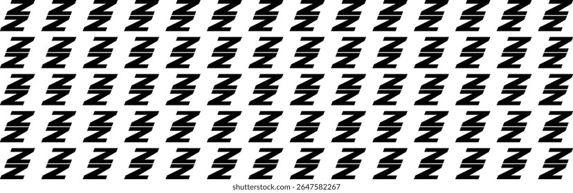 A repeating pattern of the letter Z in black against a white background.