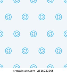 A repeating pattern of light blue circular icons, each containing four small arrows pointing towards the center.
