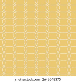 A repeating pattern of looping lines on a yellow background, suitable for graphic design or textile use.
