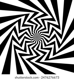 Repeating pattern of Optical illusion Wall Art Poster, Wallpaper vector of Zebra Stripe seamless patterns. 