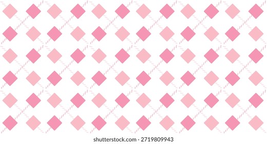 Patrón de repetición con cuadrados rosados, Diseño de geometría de Antiguas, Fondo Abstractas mínimo, Vector