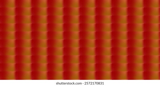 a repeating pattern of rectangular shapes in shades of red and orange, creating a mesmerizing, almost hypnotic effect.