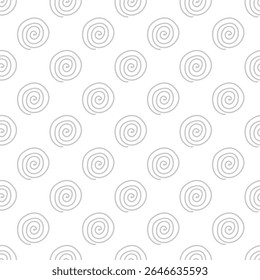 A repeating pattern of spiral shapes in a minimalist design.