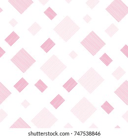 Repeating pattern with squares. Seamless vector pattern. Hand drawn image.