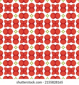 Repeating pattern with stylish floral and geometric ornaments