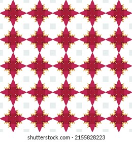 Repeating pattern with stylish floral and geometric ornaments