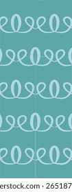 A repeating pattern of stylized loops in a light blue color on a