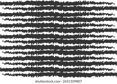 A repeating pattern of thick, irregular horizontal brush strokes in dark gray against a clean white background. The strokes have a textured, organic feel with varying edges.
